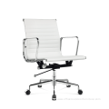 White Middle Back Visitor Executive Swivel Office Chair